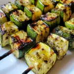 Garlic Butter Zucchini Skewers