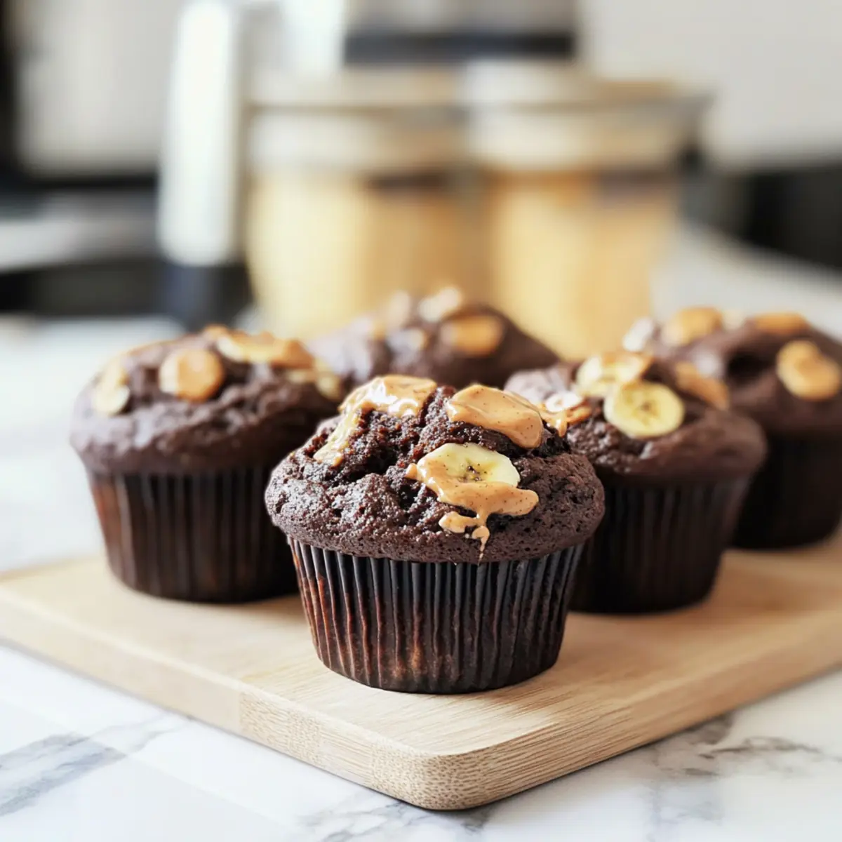 Chocolate Peanut Butter Banana Muffins That Wow Your Taste Buds