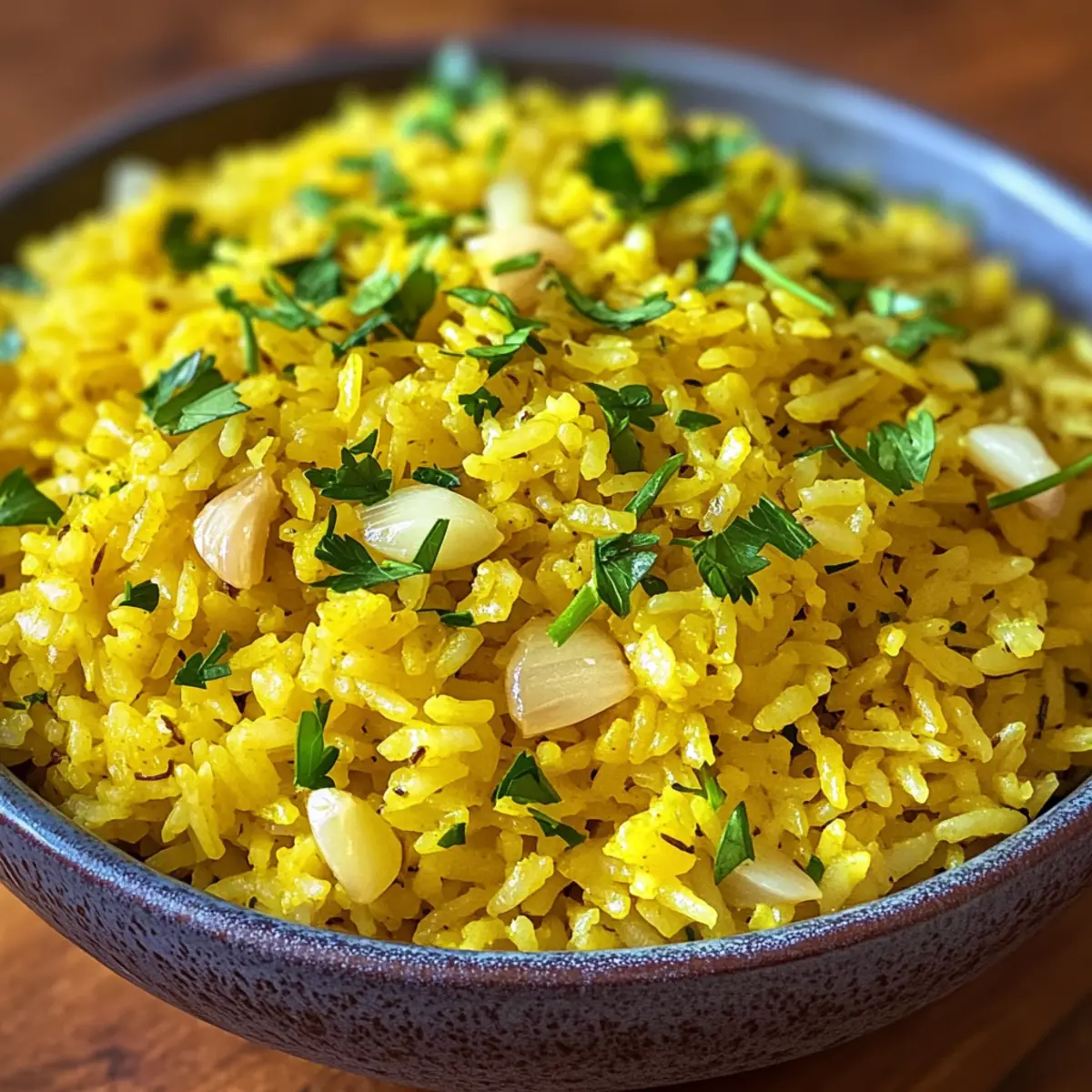 Savory Garlic Turmeric Rice for a Quick Flavor Boost