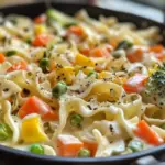 Creamy Veggies and Noodles