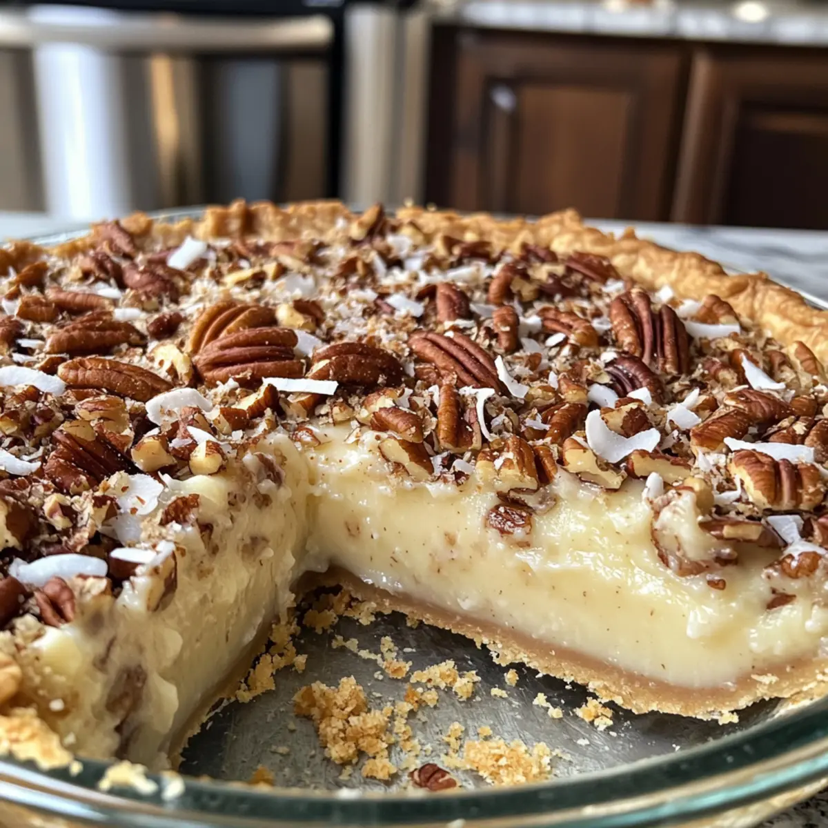 Irresistible Cream of Coconut Pecan Pie for Tropical Bliss