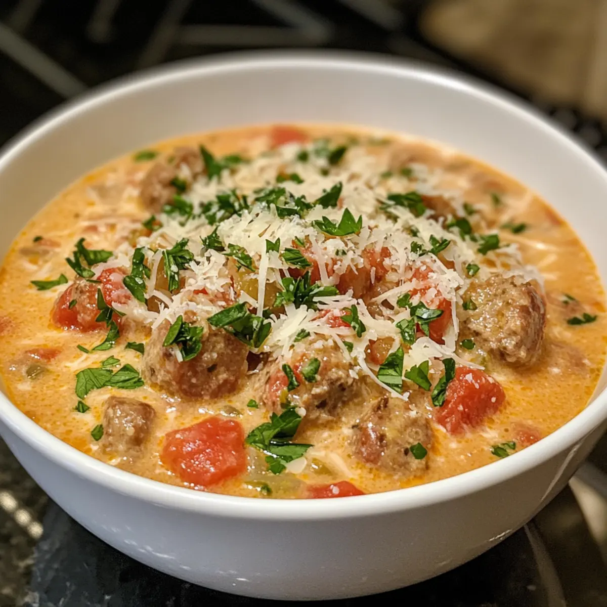 Sausage Parmesan Cream Cheese Soup: A Creamy Delight for Cozy Nights
