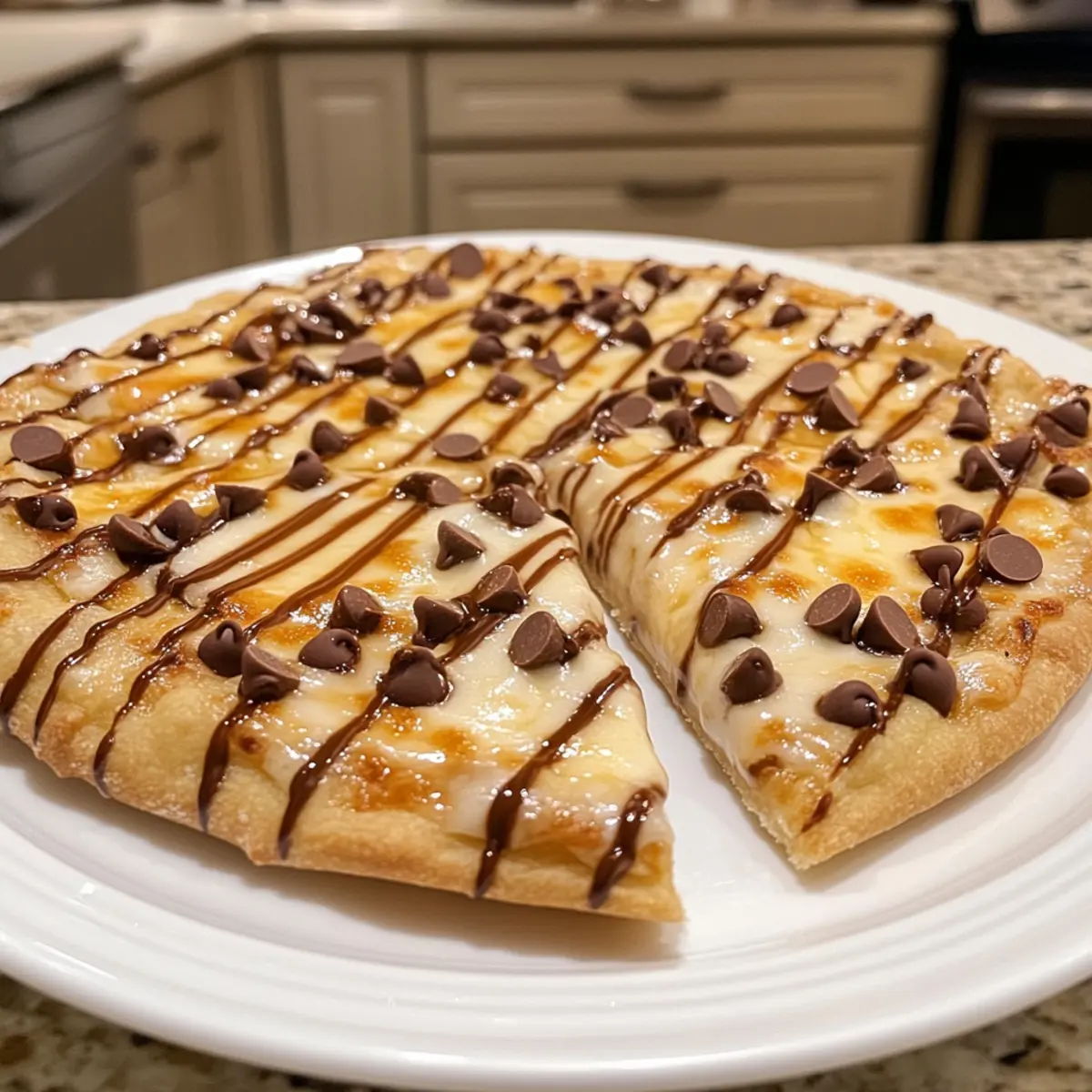 Indulge in Homemade Chocolate Chip Dessert Pizza Delight