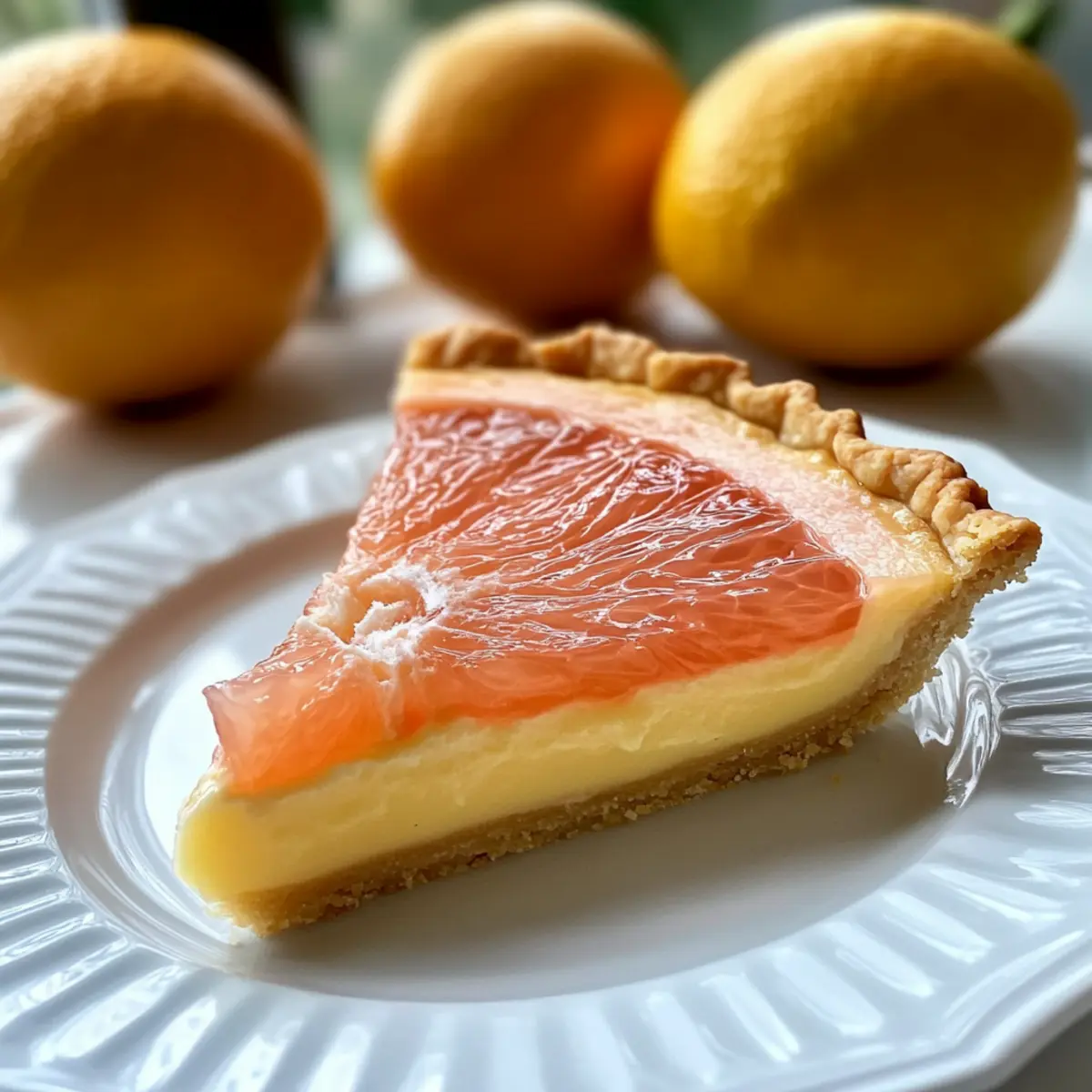 Delightful Zesty Grapefruit Curd Tart for Bright Days