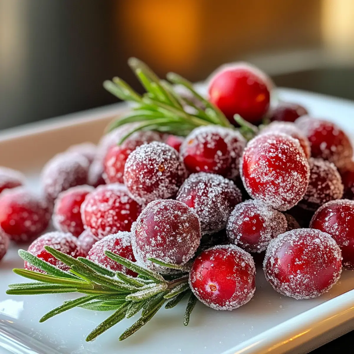Sugared Cranberries & Sugared Rosemary: Your Festive Touch