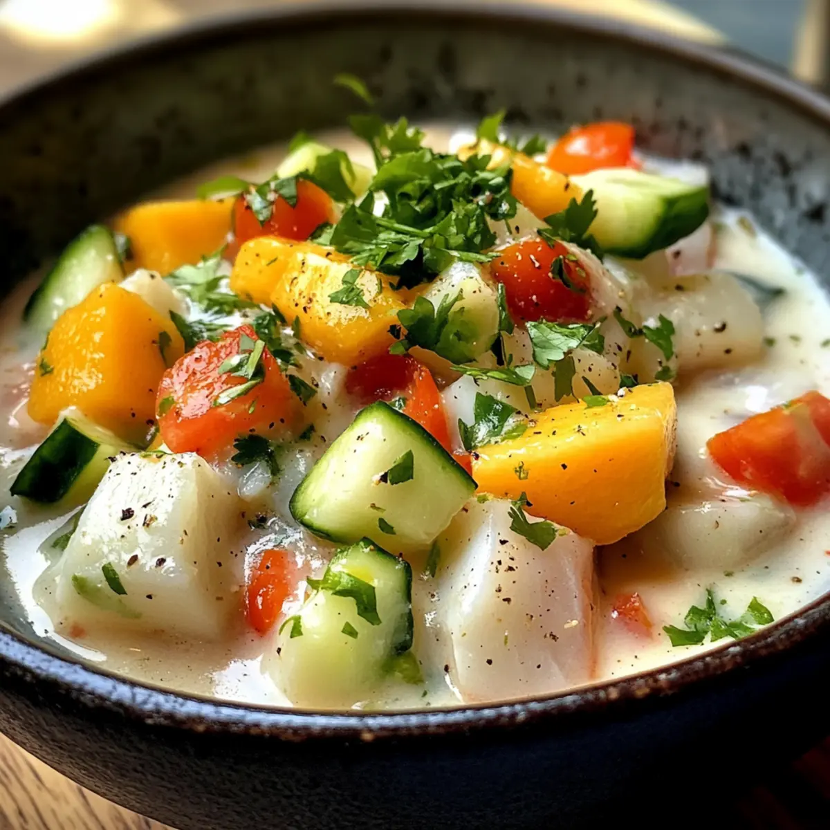 Tropical Coconut Milk Ceviche: A Quick, Refreshing Delight