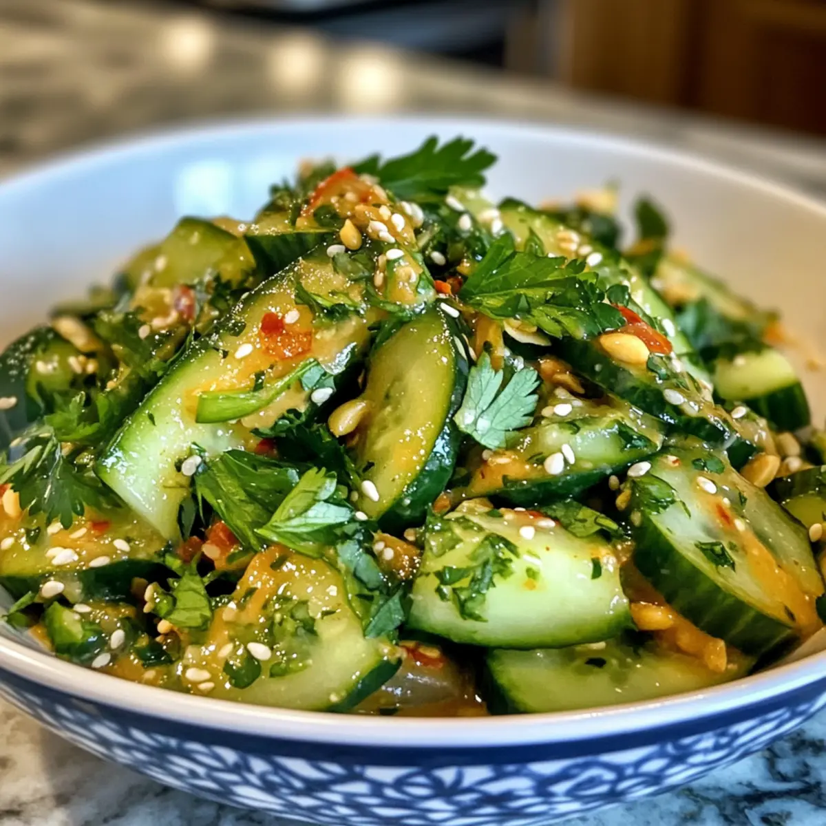 Refresh Your Day with Cucumber Peanut Butter Salad Delight