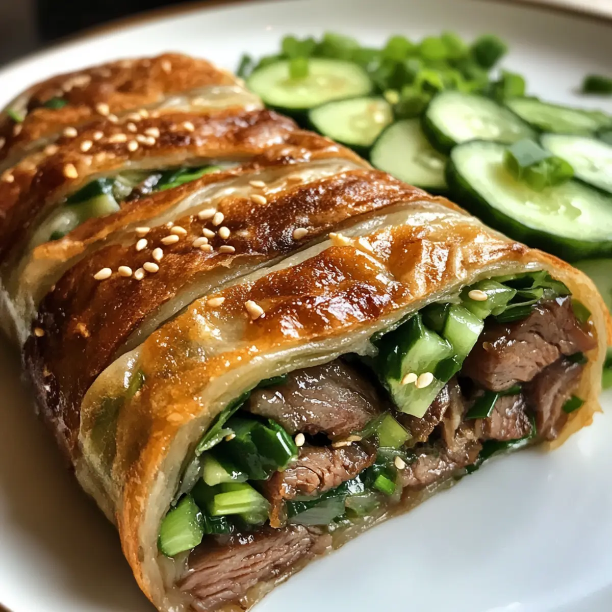 Savory Taiwanese Beef Rolls: Crispy Pancakes to Savor