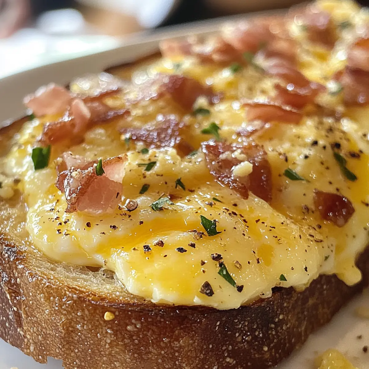 Savory Carbonara Toast: A Creamy Twist for Cozy Brunches