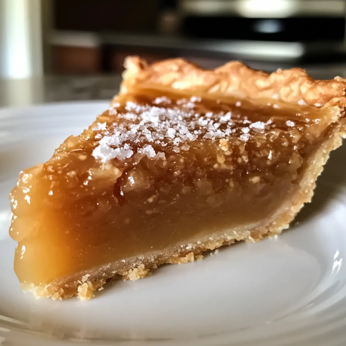 Salted Whiskey Honey Pie
