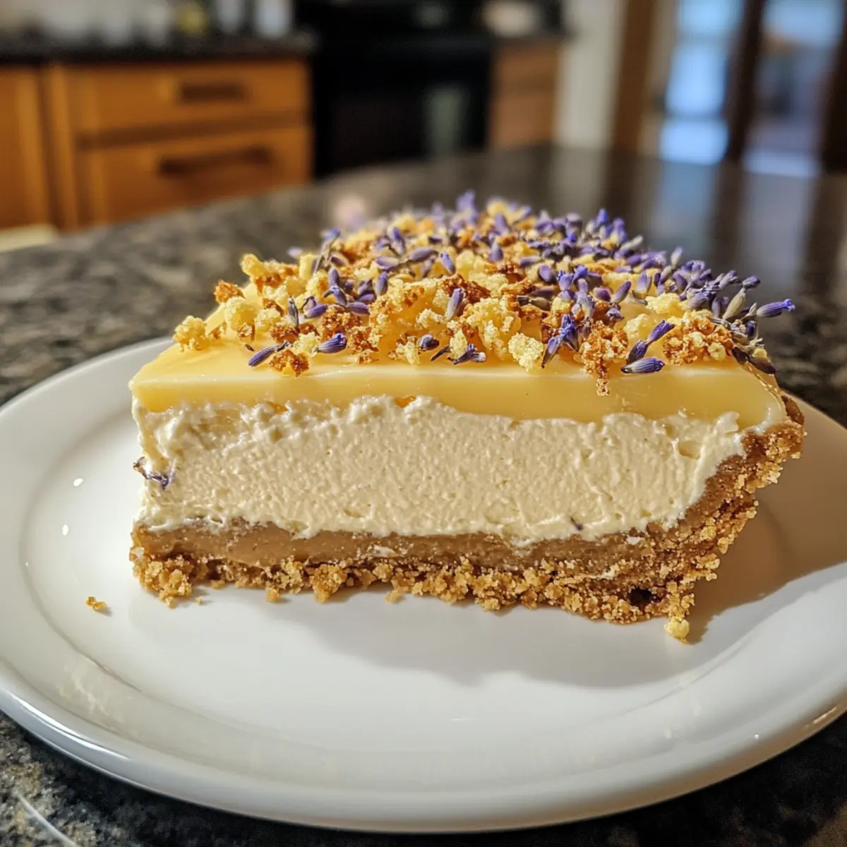 Lemon Lavender Cheesecake that Transforms Every Bite!