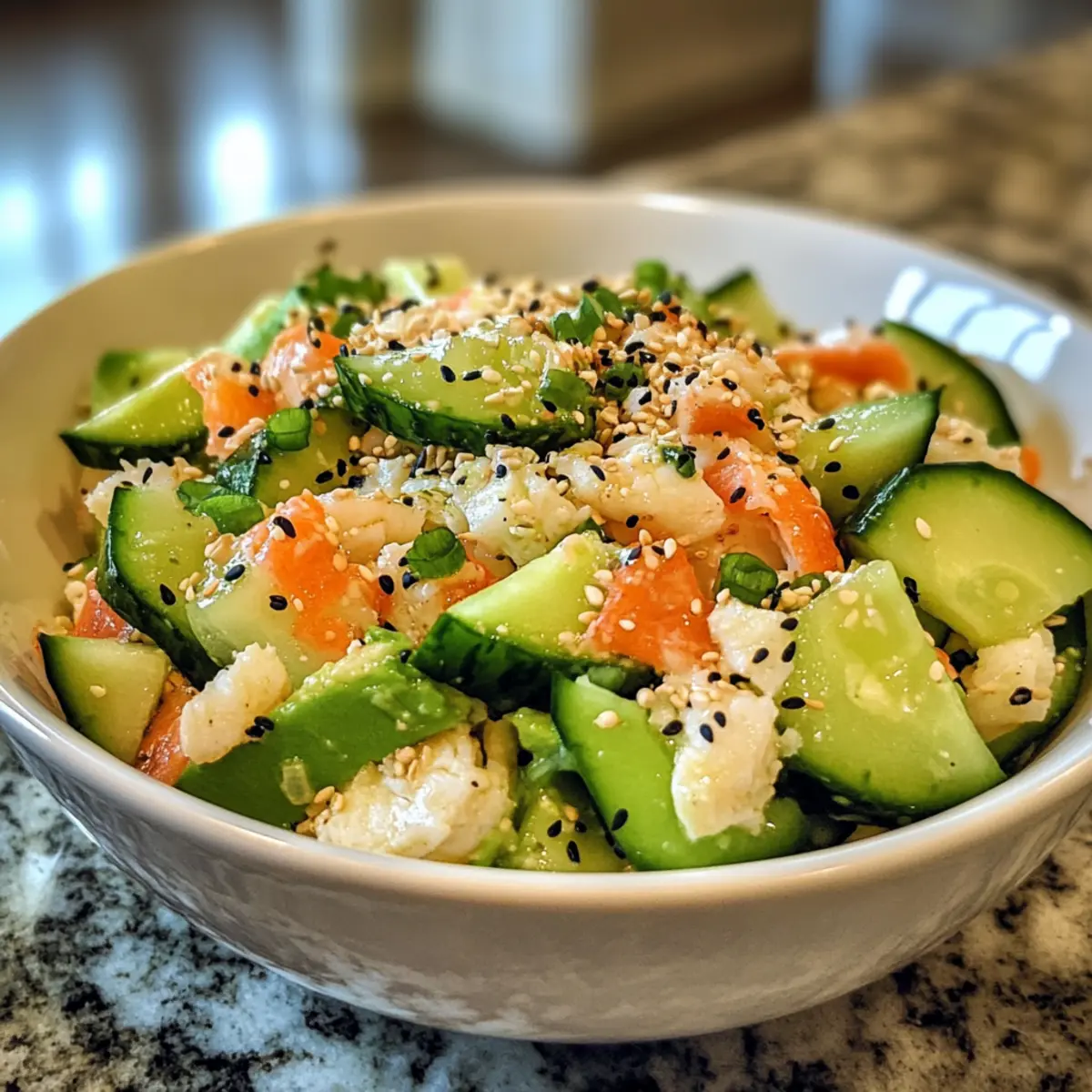 California Roll Cucumber Salad: Refreshing No-Cook Delight
