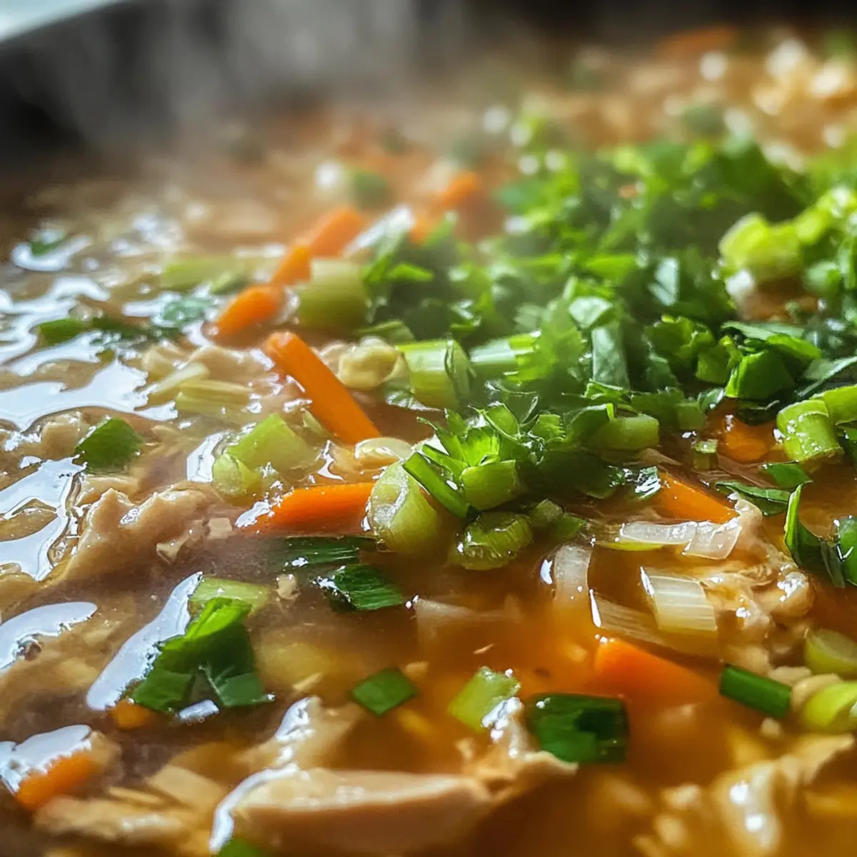 One-Pot Egg Roll Soup with Green Onions and Ginger Bliss