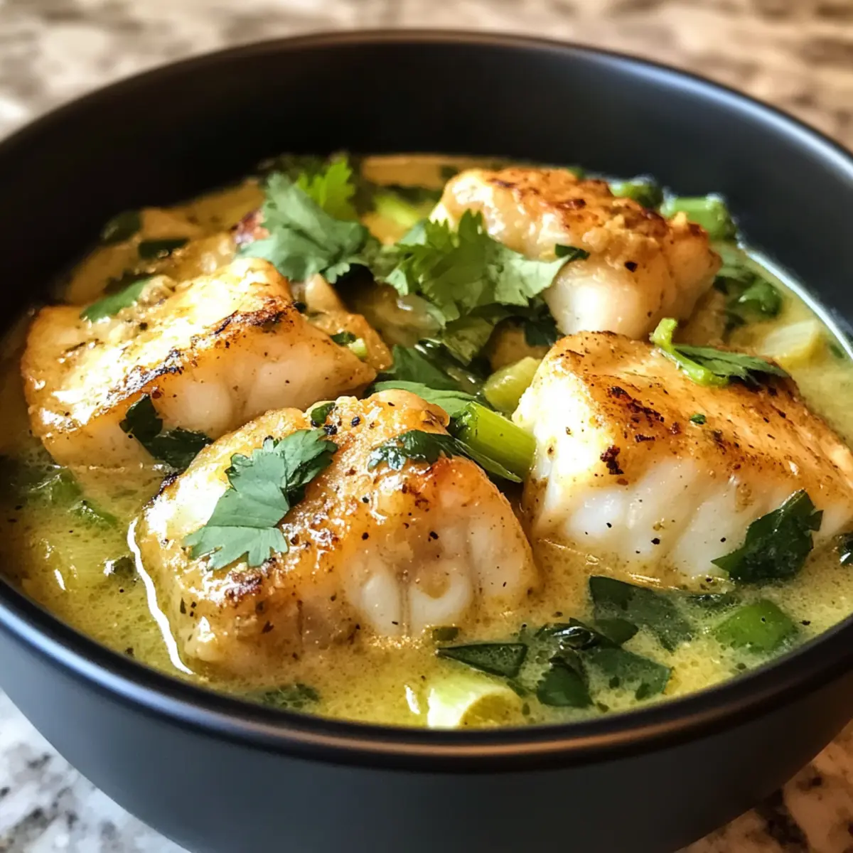 Coconut Fish Stew with Ginger and Greens for Cozy Nights