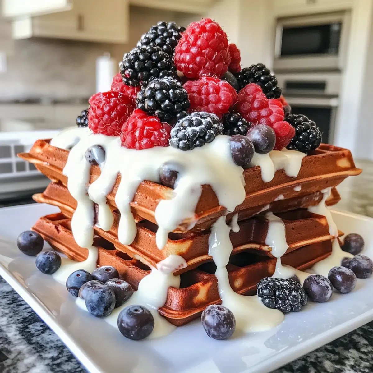 Red Velvet Waffles With Cake Mix for a Sweet Morning Treat