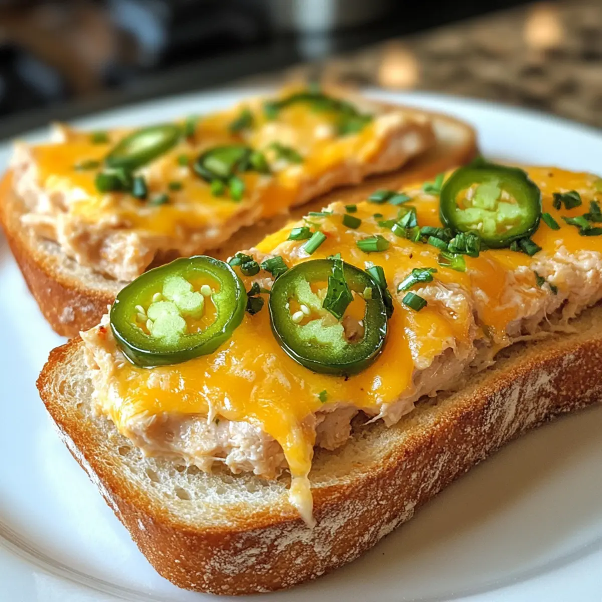 Savory Jalapeño Cheddar Tuna Melt in Under 10 Minutes