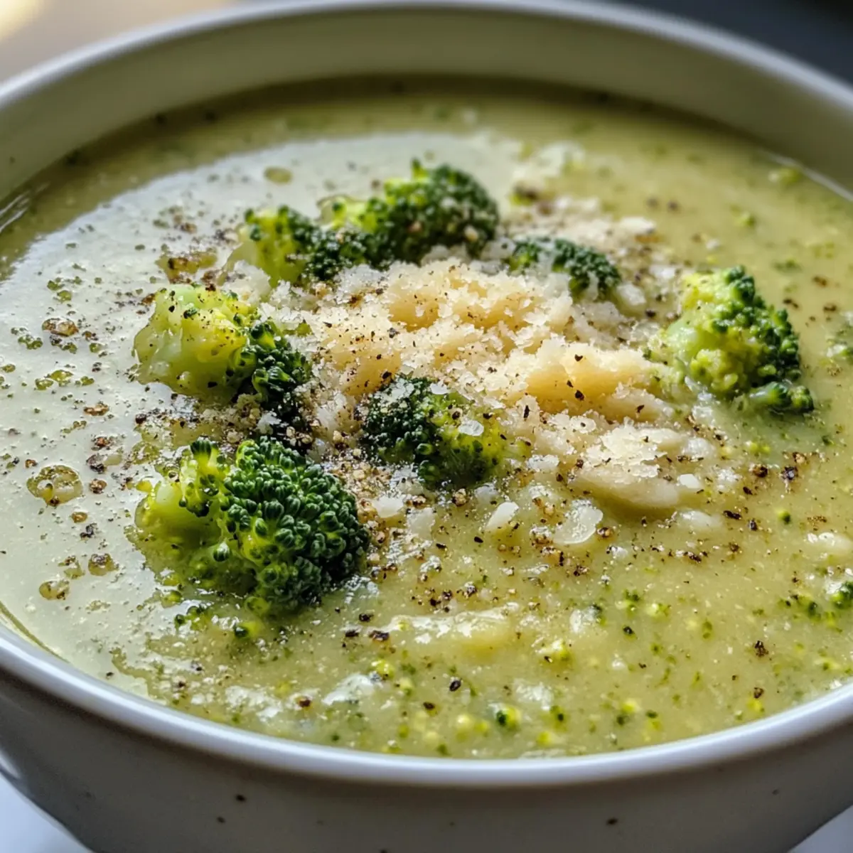 Savory Garlic Italian Broccoli Soup in 30 Minutes