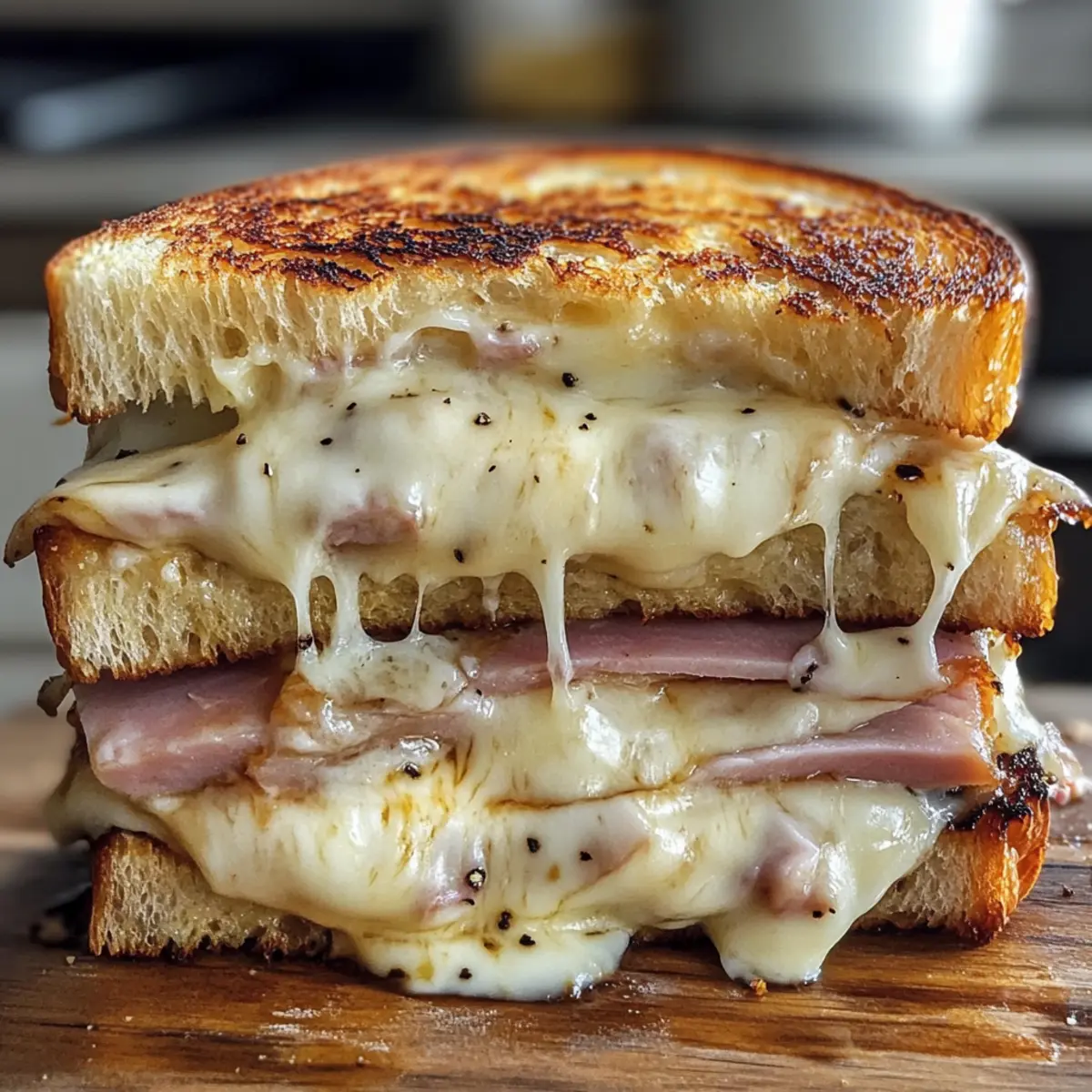 Decadent Croque Monsieur with Creamy Béchamel Bliss