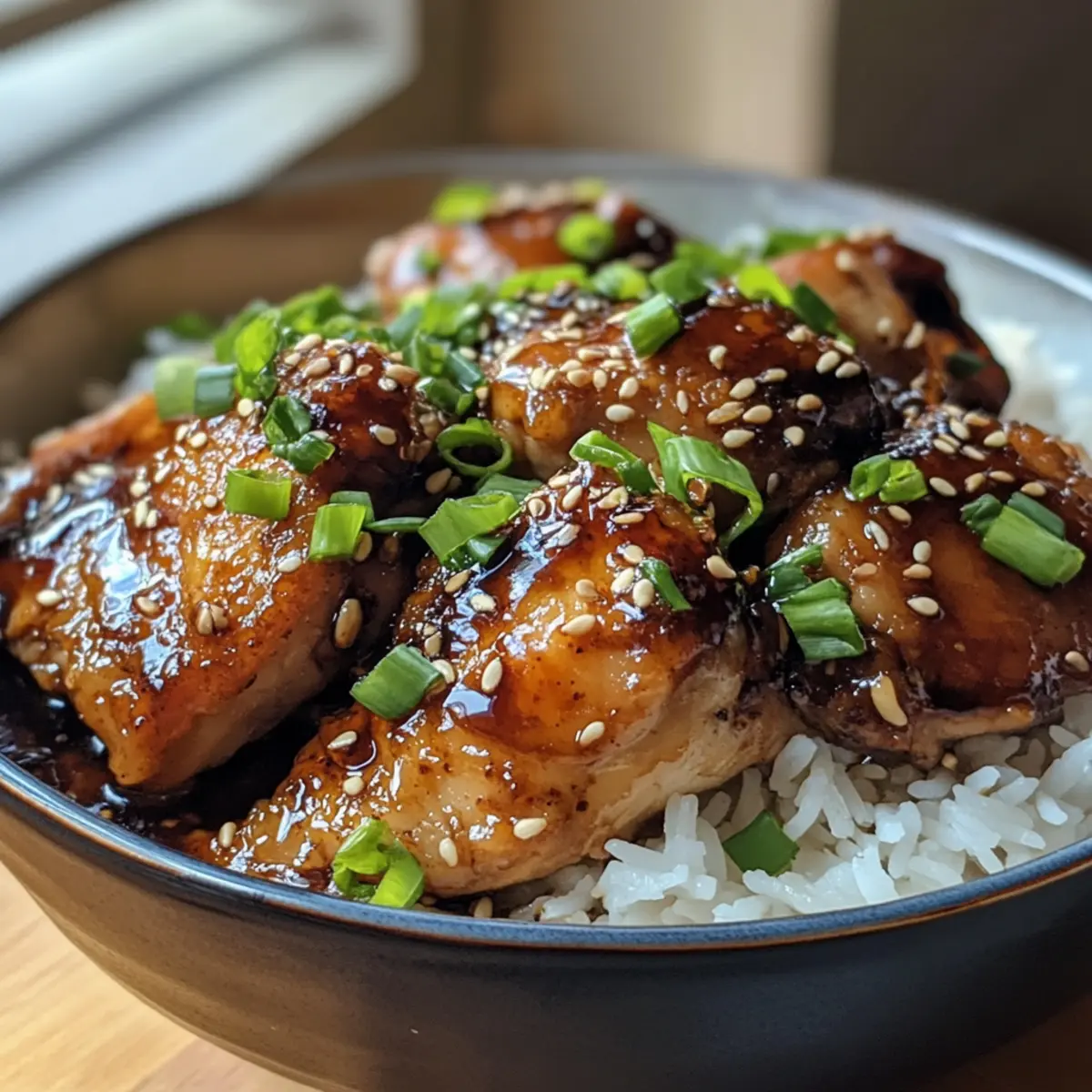 Savor Caramelised Soy Chicken in Garlic Ginger Broth with Rice