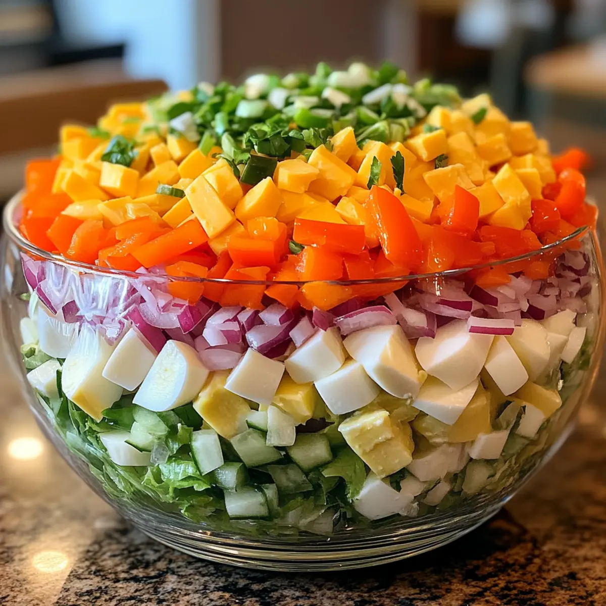 Layered Dublin Salad: Fresh, Crunchy Delight for Gatherings