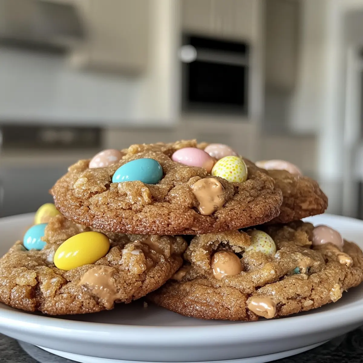 Easter Monster Cookies Bursting with Peanut Butter Bliss