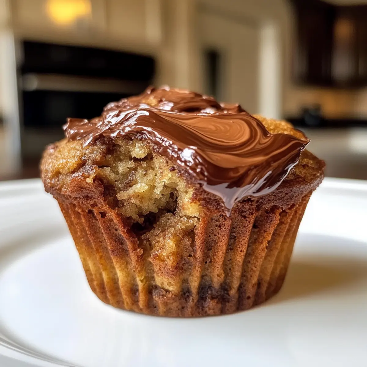 Irresistibly Moist Nutella Banana Muffins in Minutes
