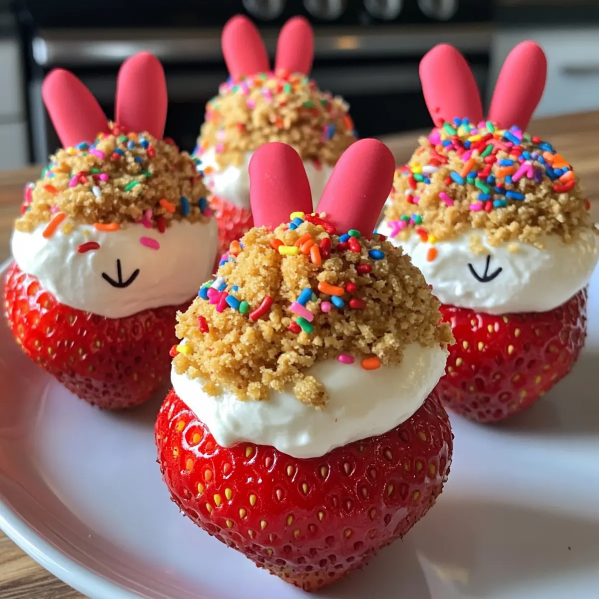 Bunny Cheesecake Strawberries: Sweet Treats for Easter Fun