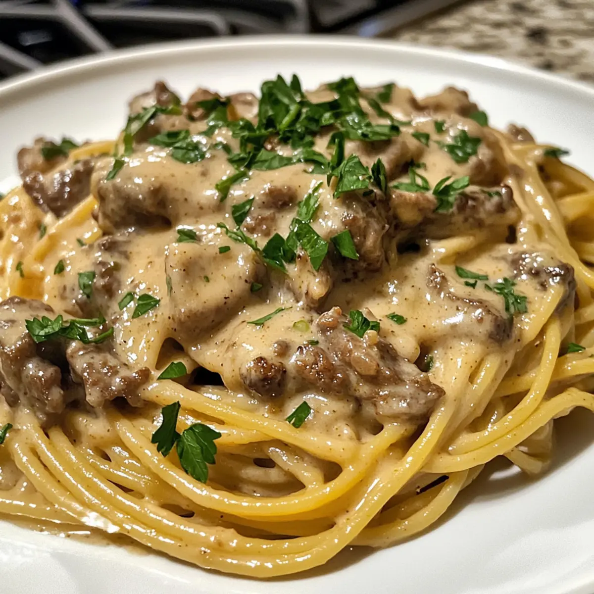 Savory Cajun Beef Spaghetti with Creamy Cheese Bliss