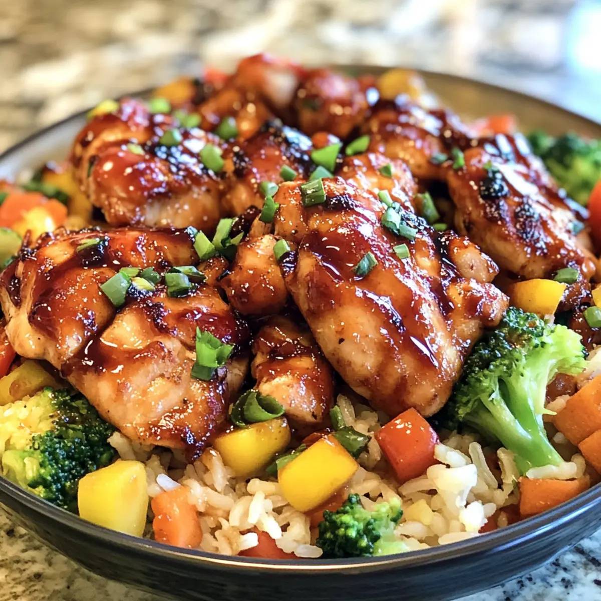 One-Pan Bold Honey BBQ Chicken Rice for Effortless Family Meals