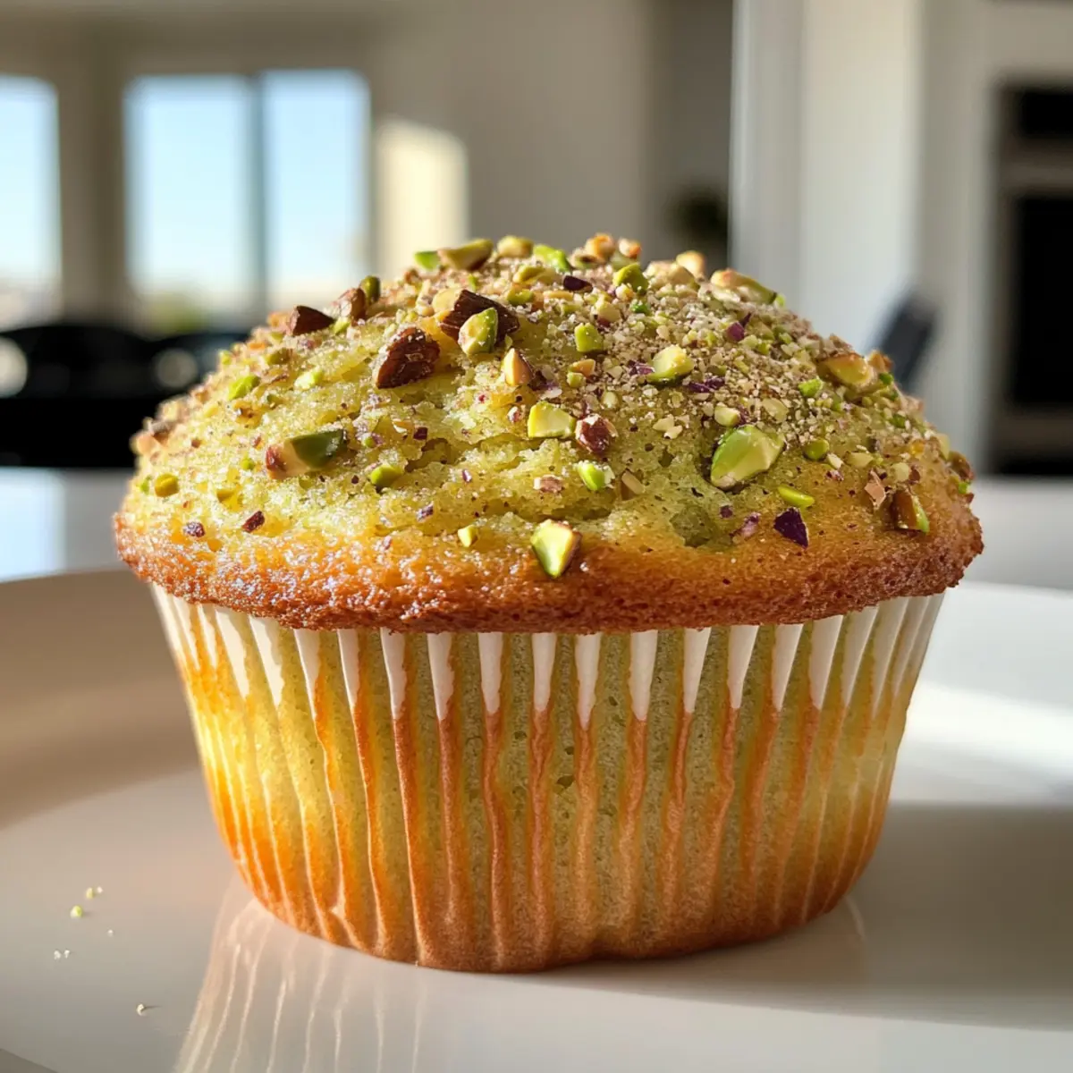 Soft & Fluffy Pistachio Muffins for Pure Morning Bliss