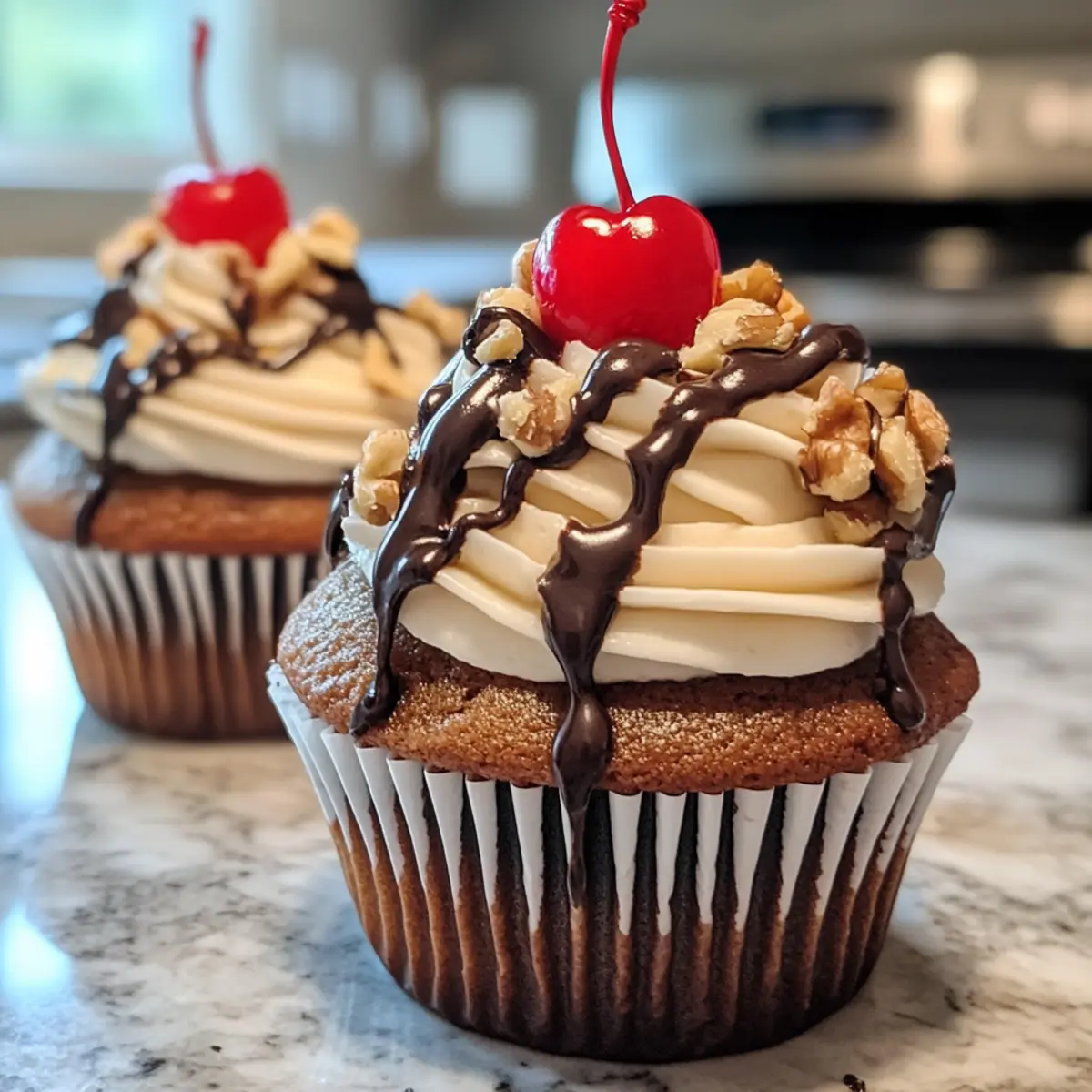 Irresistible Homemade Banana Split Cupcakes for Sweet Moments