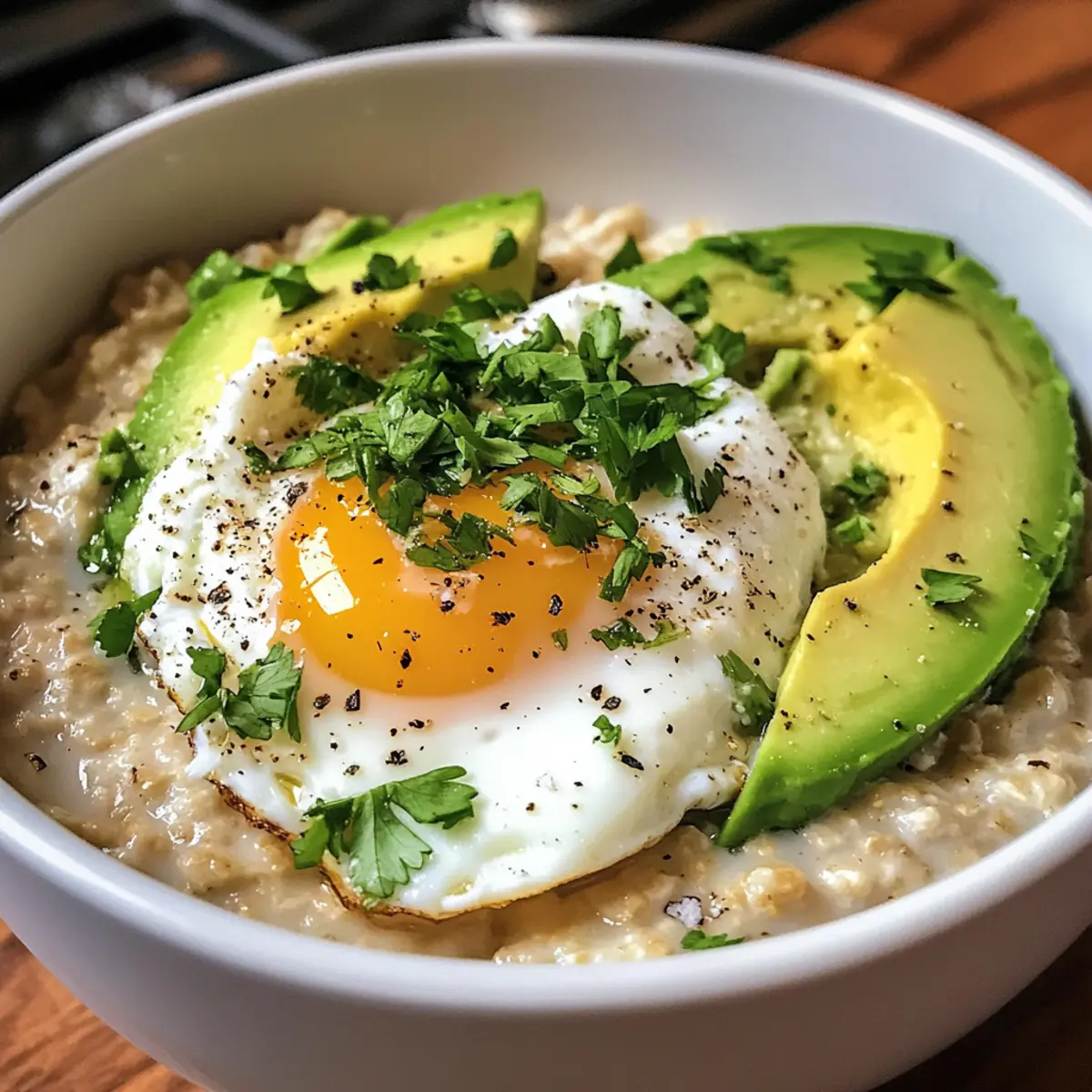 Deliciously Savory Avocado Oatmeal for a Cozy Breakfast