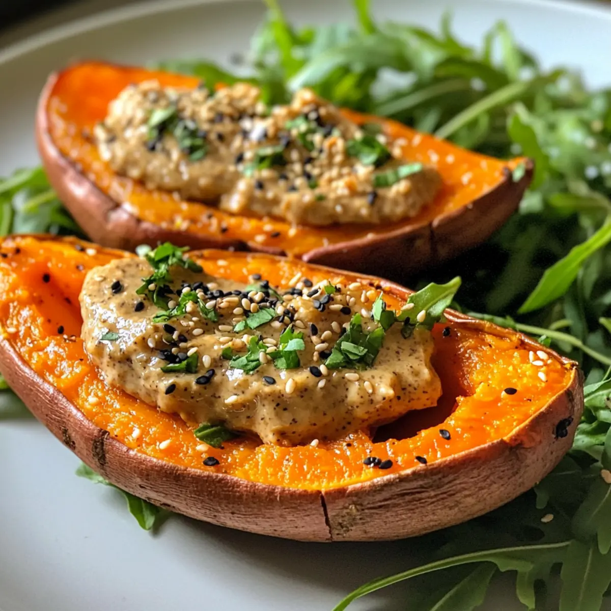 Miso Sweet Potatoes with Heavenly Umami Butter Bliss