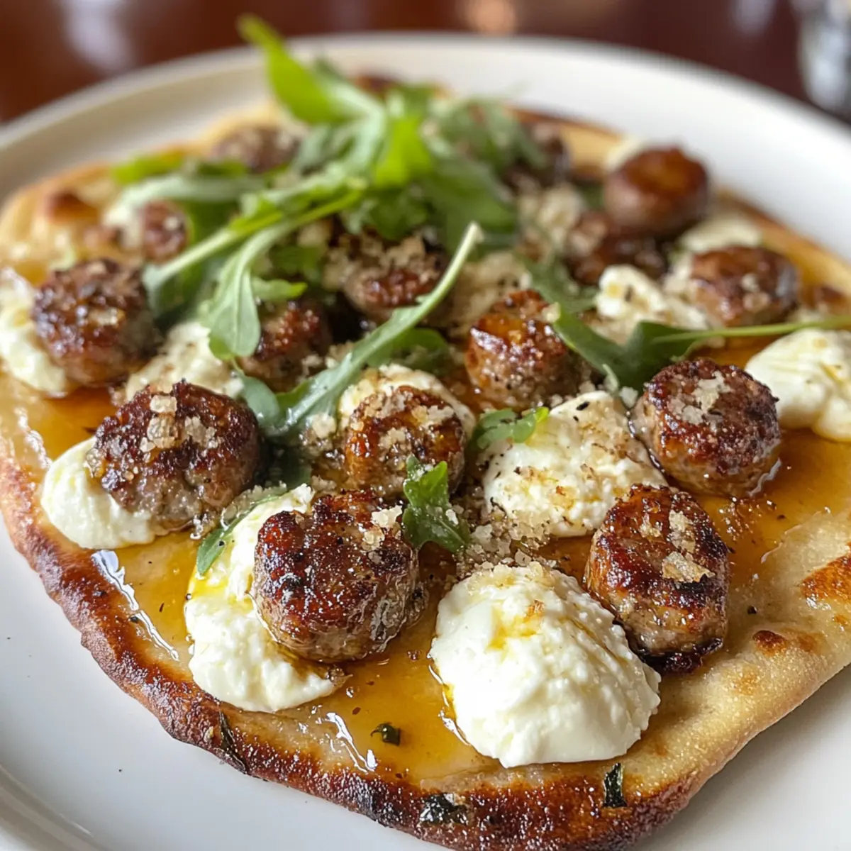 Gourmet Hot Honey Ricotta Sausage Flatbread in 30 Minutes