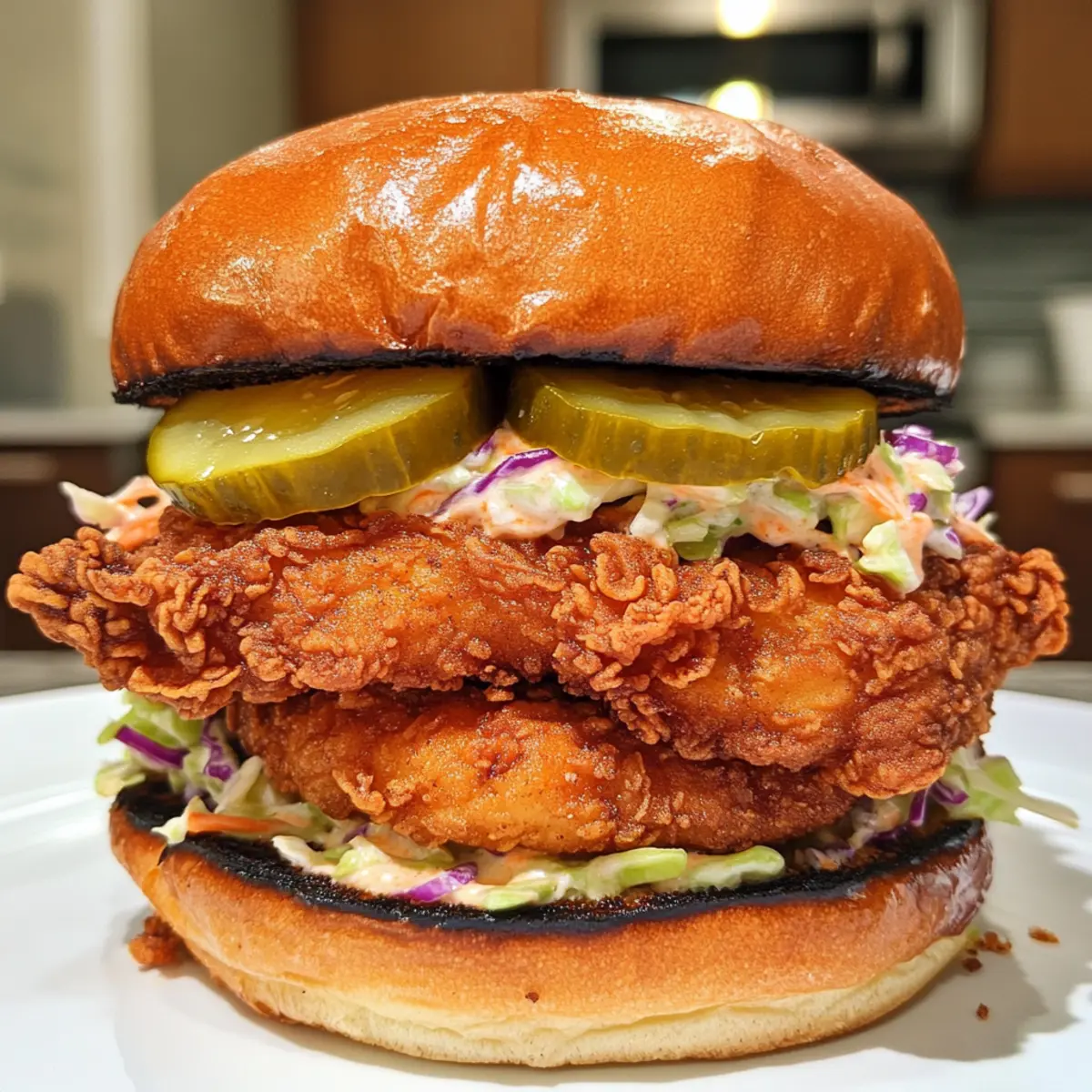Fried Chicken Sandwich Bliss: Crunchy, Juicy Homemade Goodness