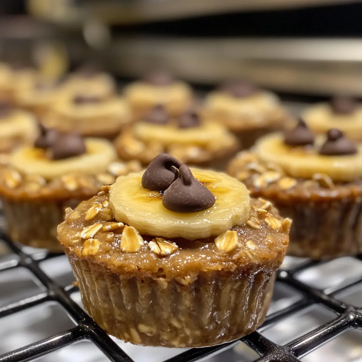 Banana Peanut Butter Baked Oatmeal Cups for Easy Mornings