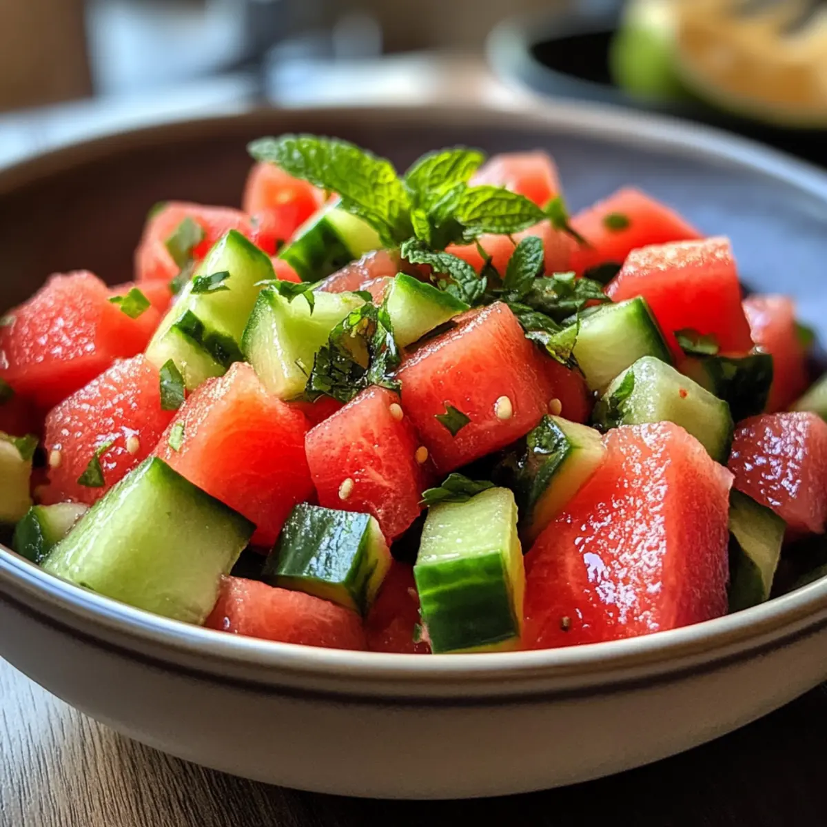 Fresh Cucumber Watermelon Mint Salad for Ultimate Summer Refreshment