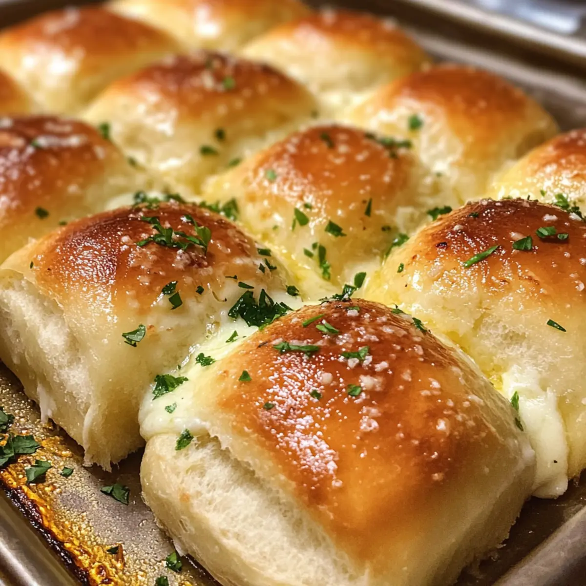 Homemade Hawaiian Roll Garlic Bread That’s Irresistibly Cheesy