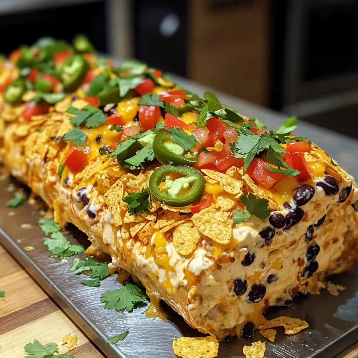 Cowboy Caviar Jalapeno Popper Cheese Log
