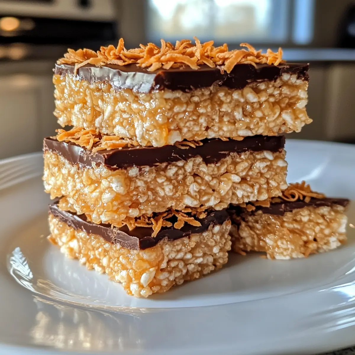 Samoa Rice Krispie Treats