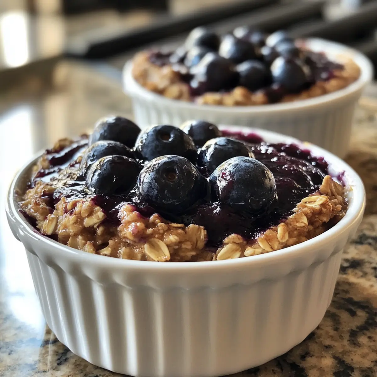 Delicious Blueberry Jam Protein Baked Oats for Energized Mornings