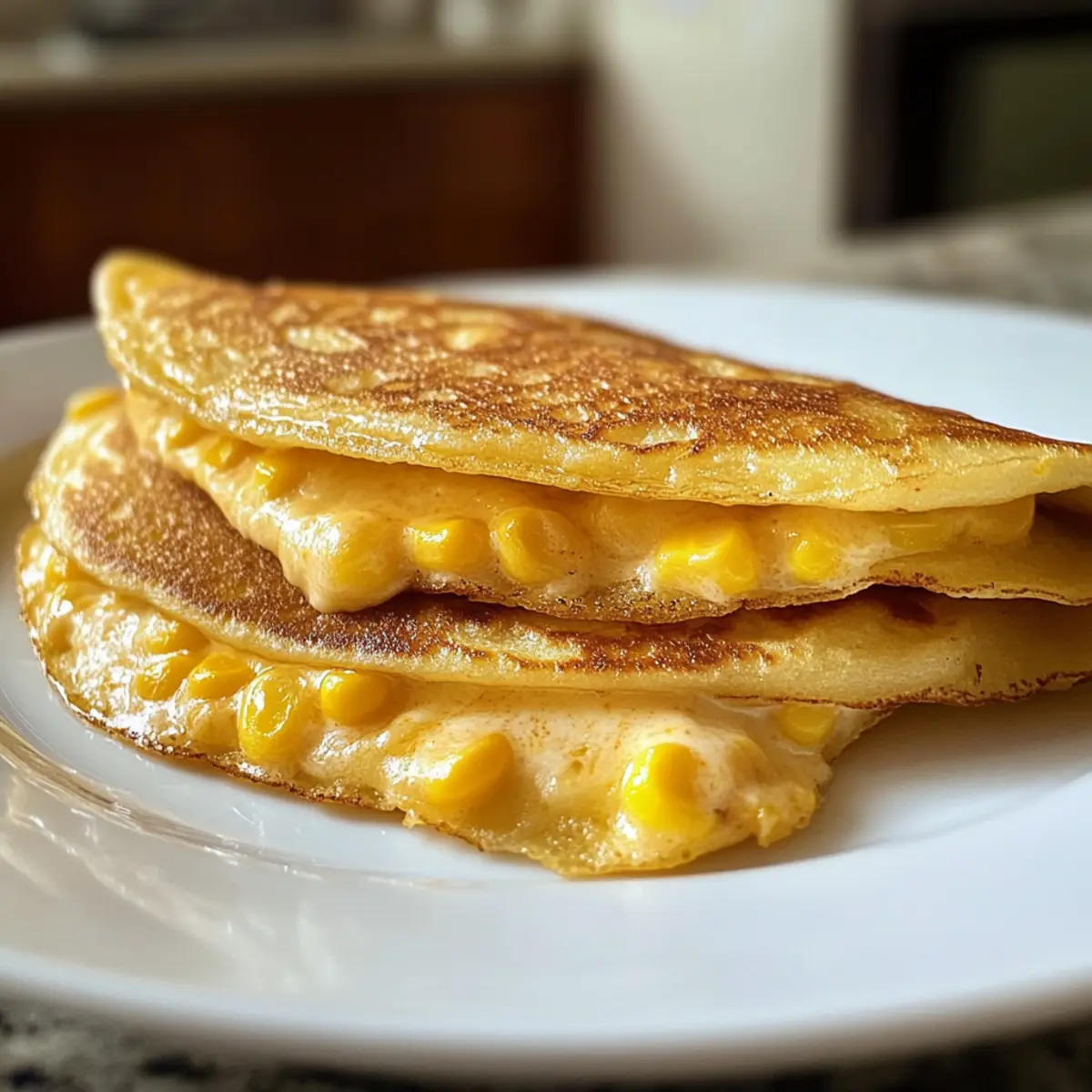 Savory Venezuelan Sweet Corn Cachapas with Melty Cheese