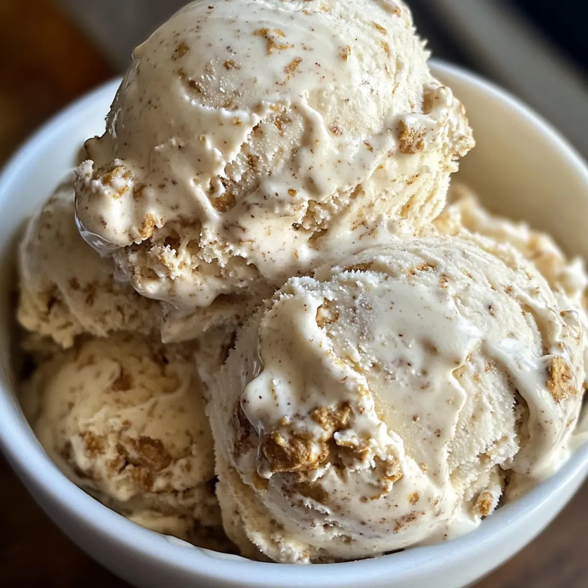 Creamy Cinnamon Oatmeal Cookie Ice Cream You'll Crave