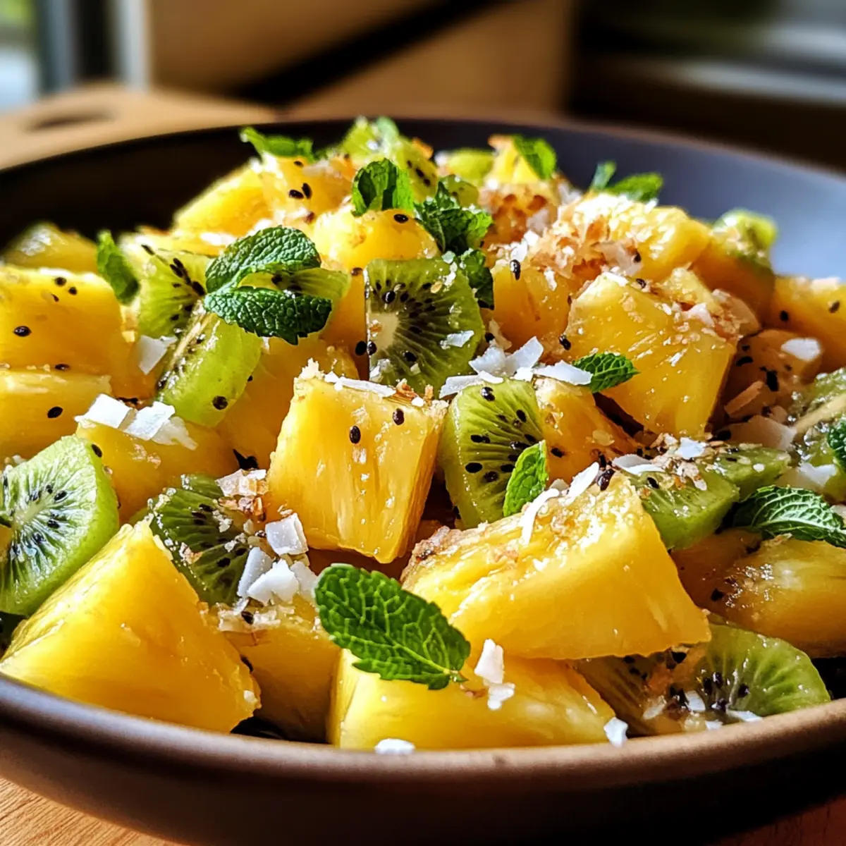 Bright and Zesty Pineapple Kiwi Salad for Summer Bliss