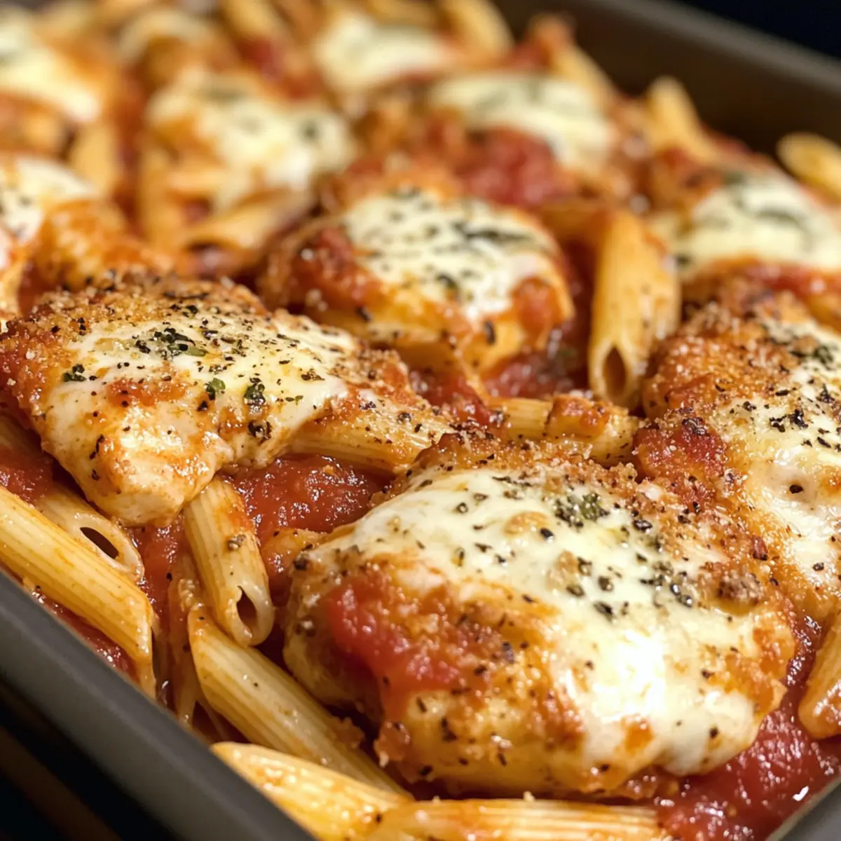 Baked Chicken Parmesan Pasta that Will Wow Your Family