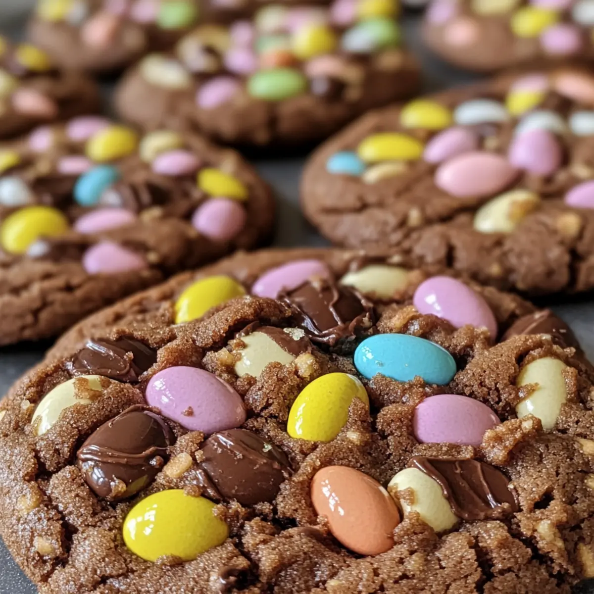 Chewy Chocolate Cadbury Egg Cookies for a Sweet Easter Treat