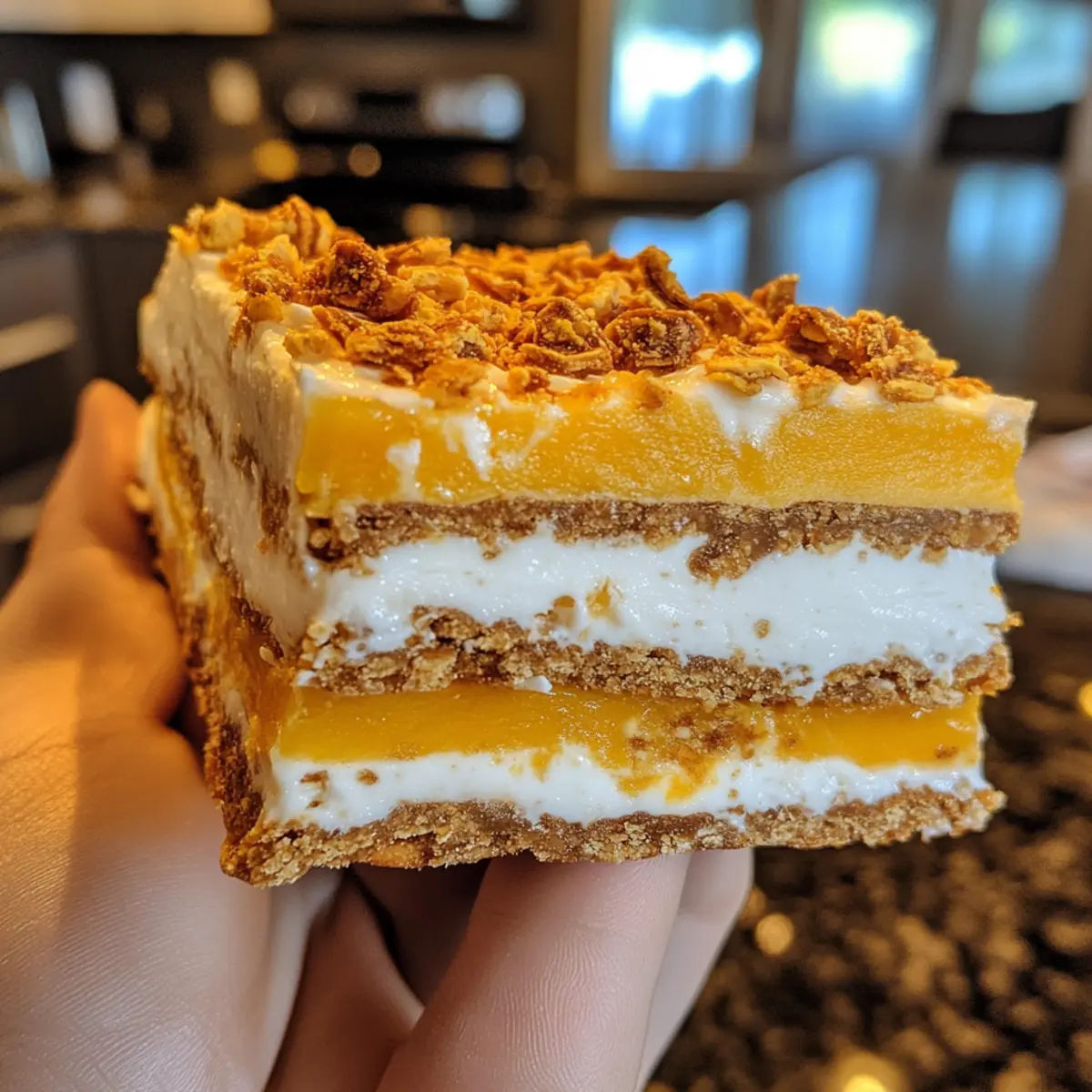 Cookie Coated Mango Lassi Frozen Yogurt Bars for Summer Bliss