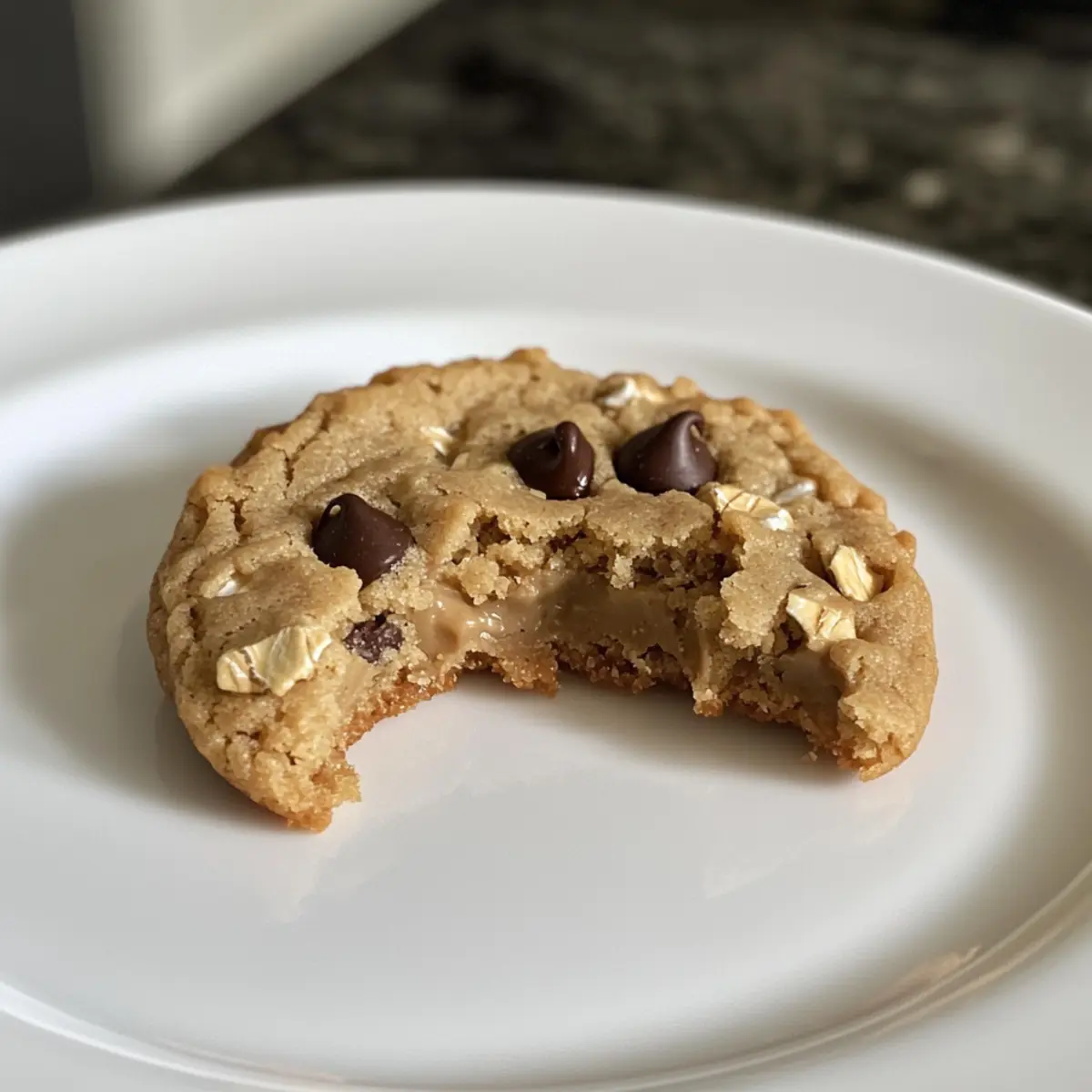Peanut Butter Greek Yogurt Cookies with Soft Oatmeal Bites Inside