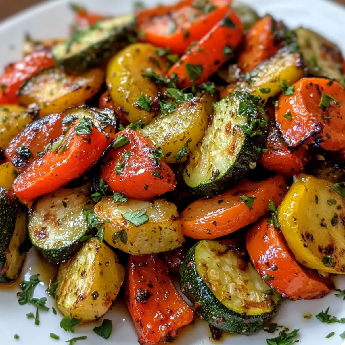 Roasted Rainbow Vegetables with Fresh Herbs: A Flavor Boost!
