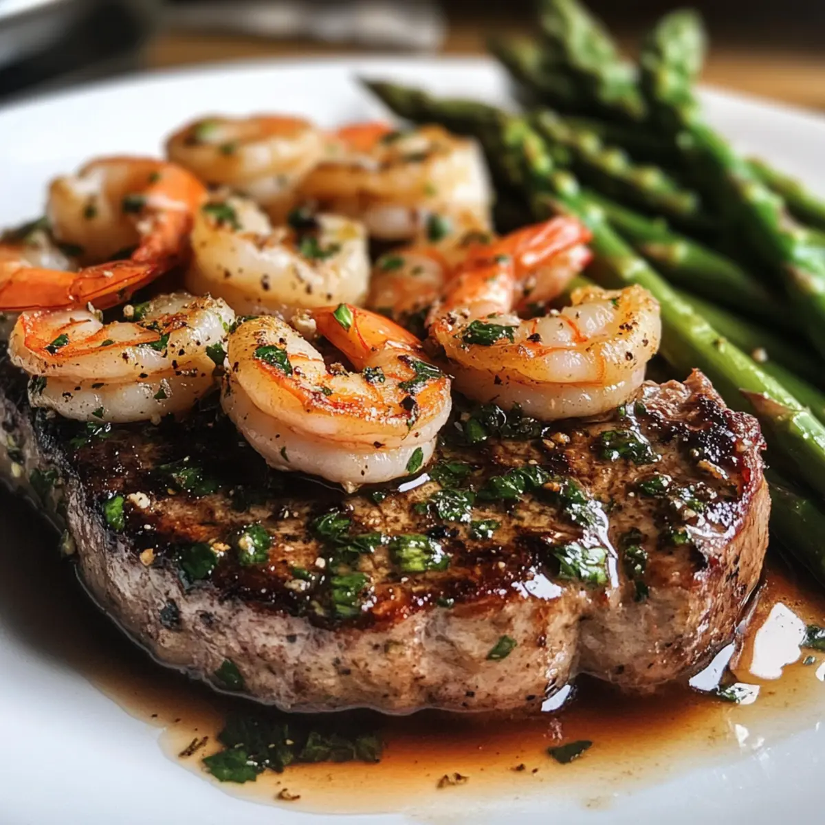 Mouthwatering Garlic Butter Shrimp and Steak